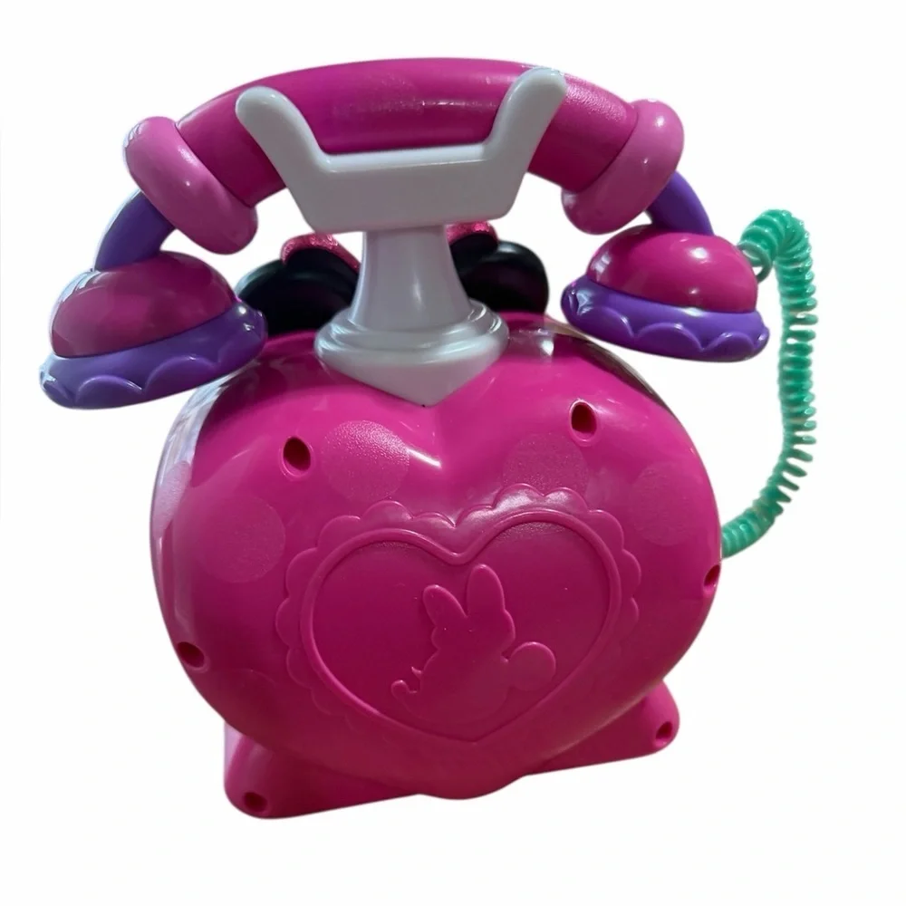 Disney Junior Minnie Mouse Ring Me Rotary Phone toy. Tested